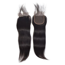 Load image into Gallery viewer, Heavenly Love Hair Virgin Remy human hair Straight 3pcs bundles with closure 10"-20"